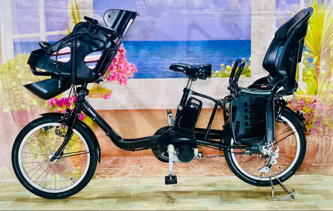 パナソニックギュット⭐️12AH！子供乗せ電動アシスト自転車Y2628