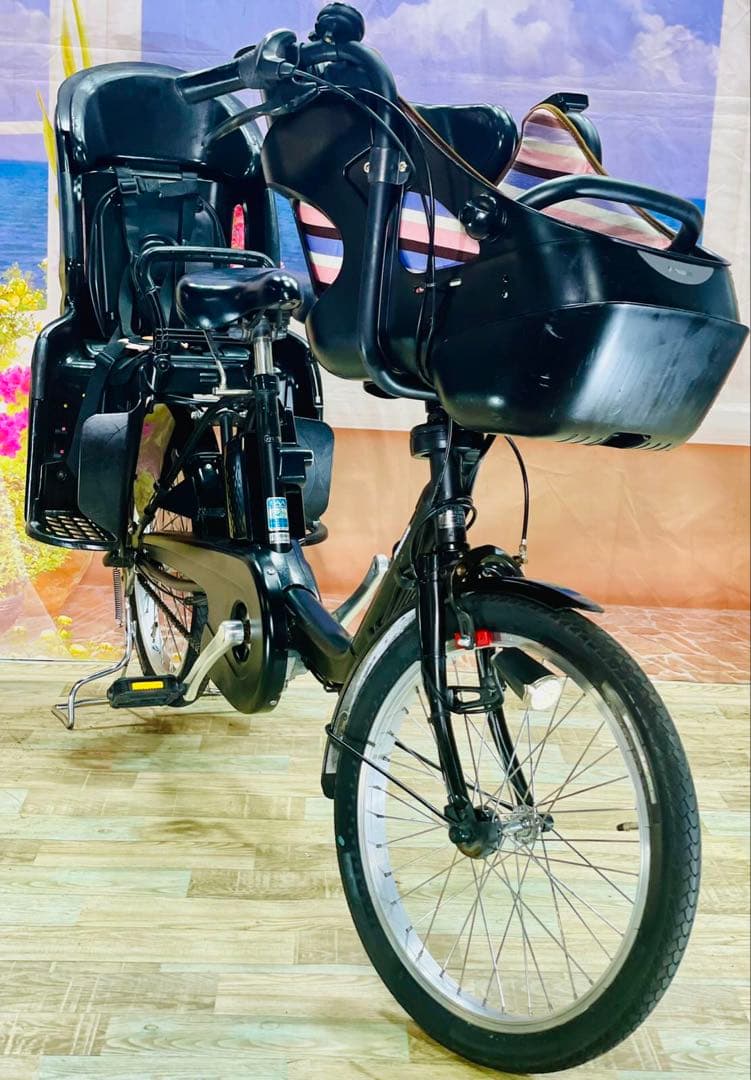 パナソニックギュット⭐️12AH！子供乗せ電動アシスト自転車Y2628