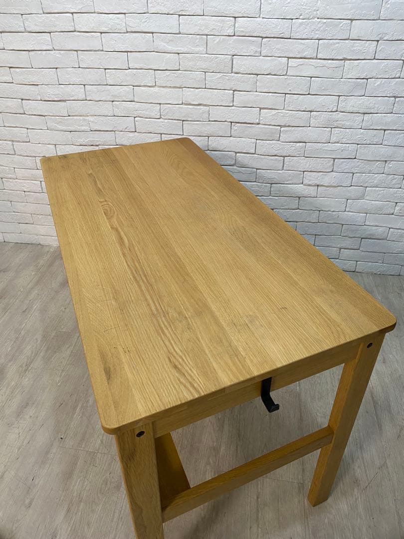 【東京都内23区配送無料】　無印良品 オーク　無垢材　デスク 机