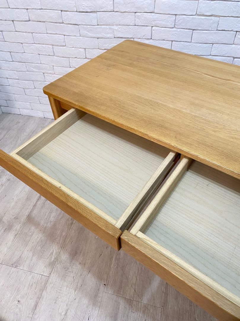 【東京都内23区配送無料】　無印良品 オーク　無垢材　デスク 机