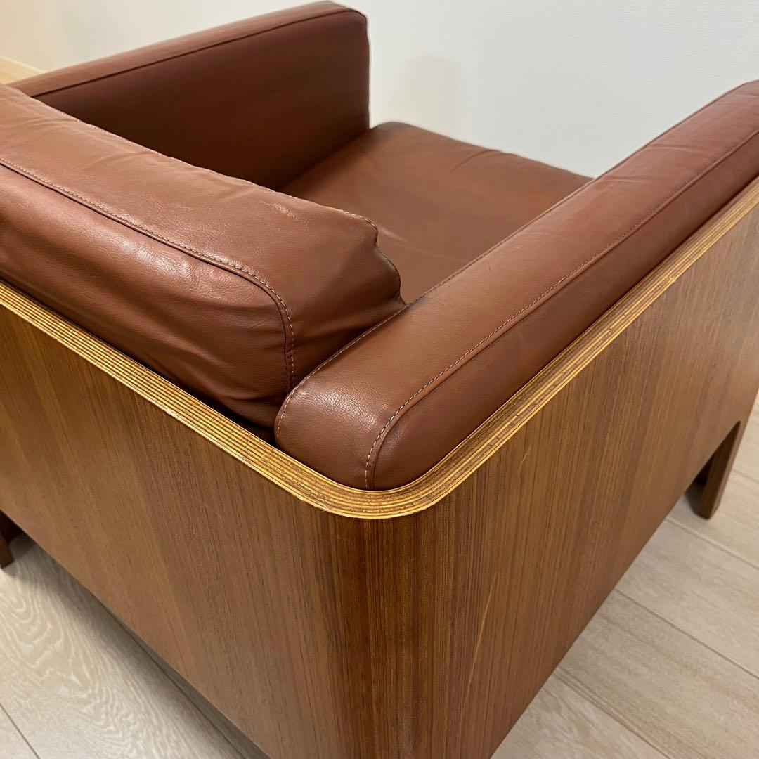 (せ34)天童木工 剣持勇デザイン Hacoチェア 1人掛けソファ イージー