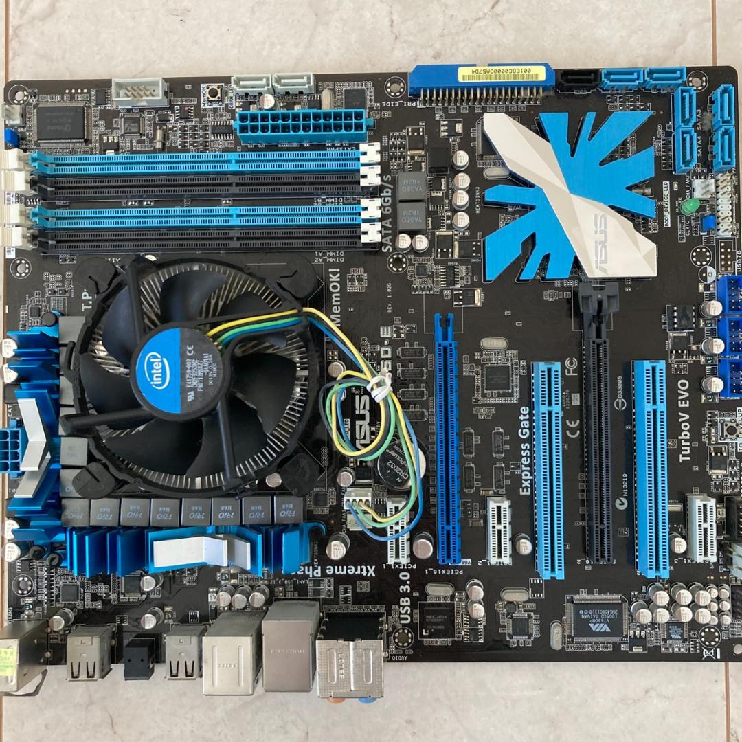 ASUS P7P55D-E マザーボード Intel CPU i7 & ファン付