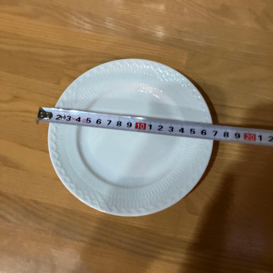 ロイヤルコペンハーゲン◇ホワイトフルーテッド ハーフレース プレート 3枚セット