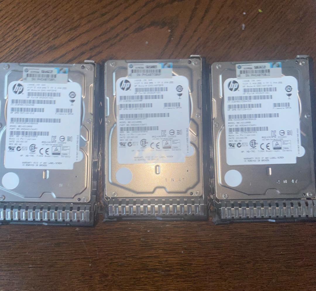 HP 15k SAS 146GB 2.5インチ　8個セット