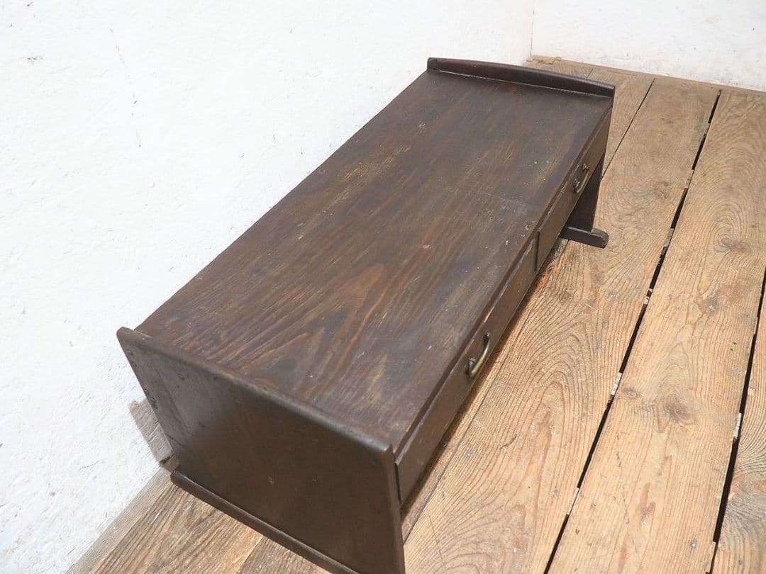 1407 素朴な杉の文机　ローテーブル　陳列台　古家具　レトロ　アンティーク