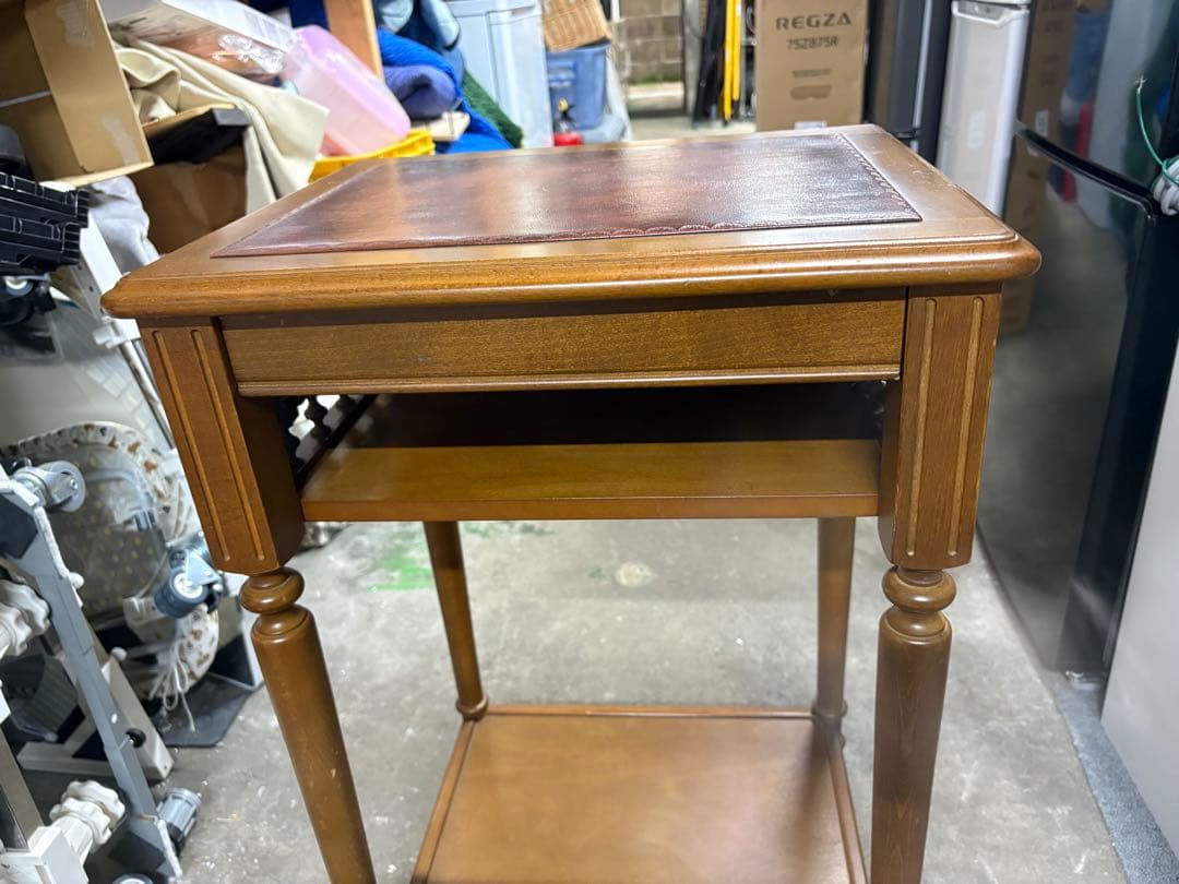 未使用 カリモク 電話台 花台 昭和 レトロ