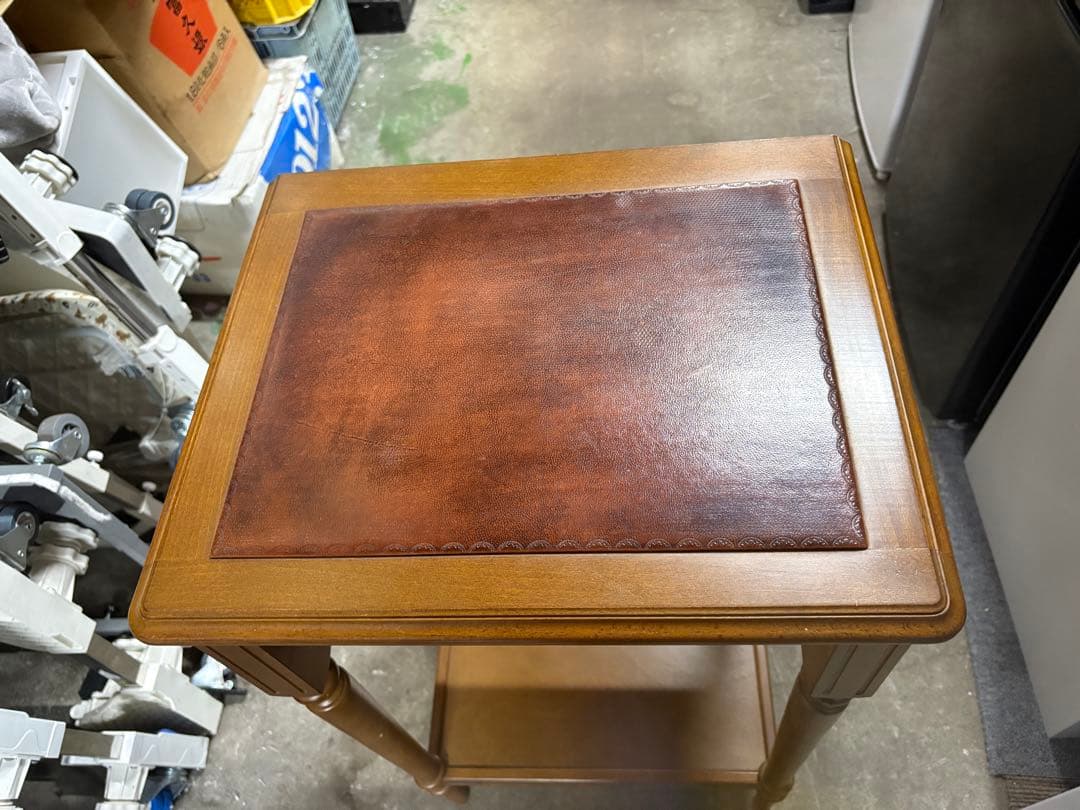 未使用 カリモク 電話台 花台 昭和 レトロ