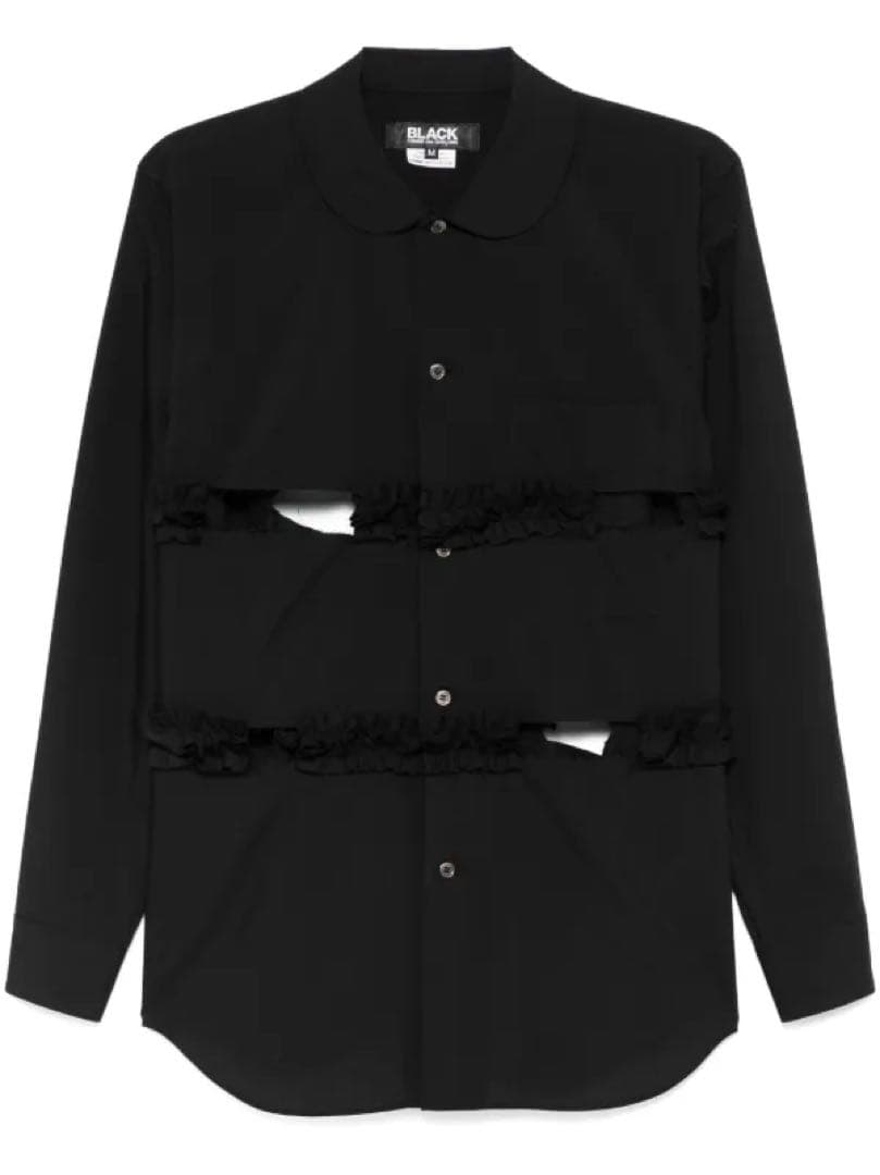 ブラックコムデギャルソン2025SS 新作ブラウス長袖シャツ