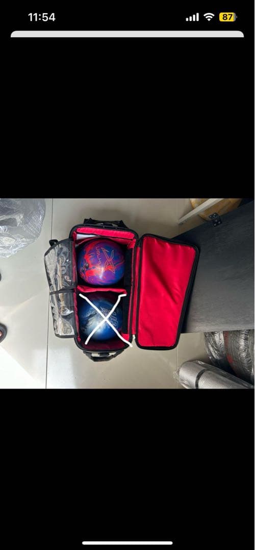 ボウリングバック　ボールセット