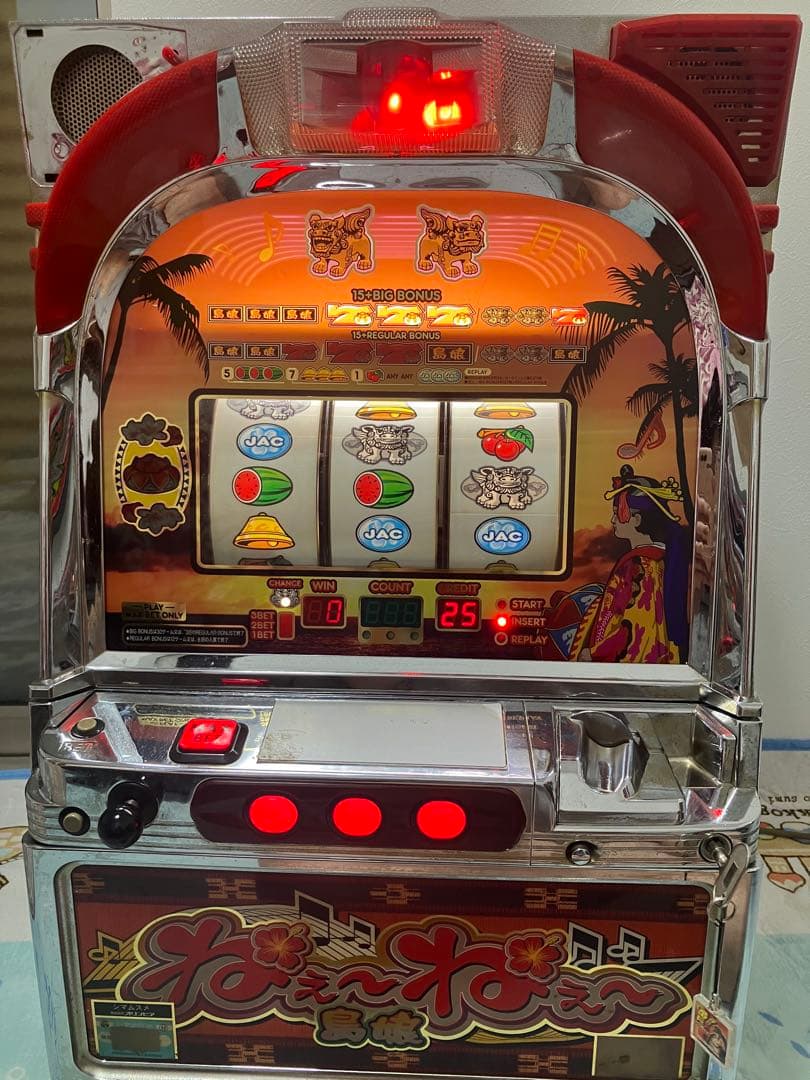 オリンピア25 ねぇねぇ島娘４号機・レア人気　メダル約1000枚付き