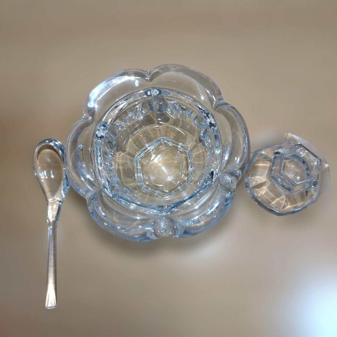 新品　バカラ ミズーリ マスタード(ジャム)ポット スプーン付