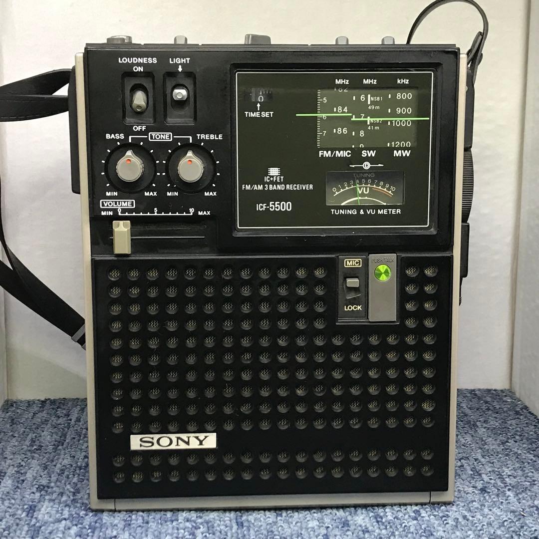 動作品 SONY ICF-5500 ラジオ