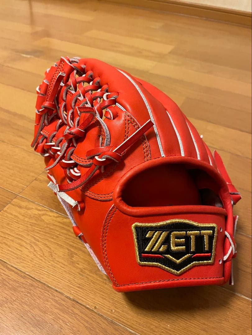 <値下げ>ZETT PROSTATUS 軟式グローブ レッド左用