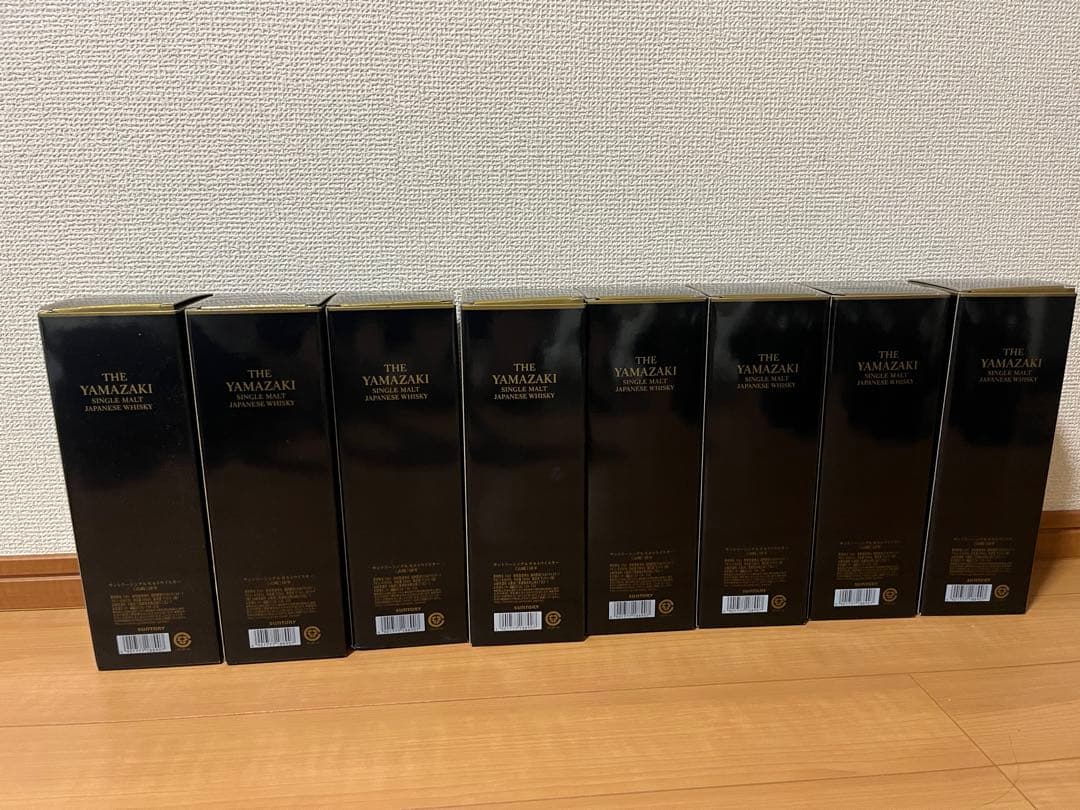 山崎 18年 ウイスキー 8本セット　空瓶　空箱