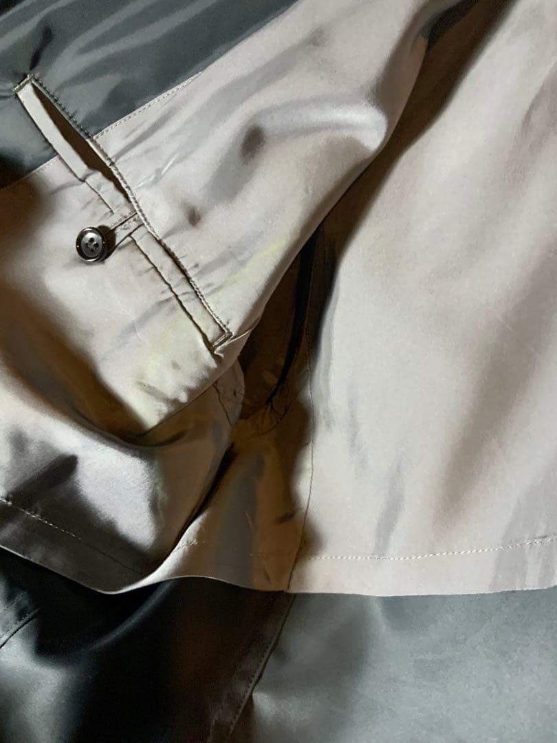 コムデギャルソン　フリル付きグレーナイロンジャケット