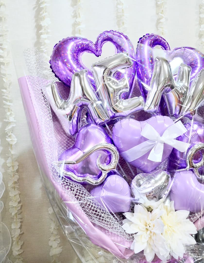 ※ご購入前に文字をご連絡下さい⭐︎Nameバルーン（紫）BIGサイズ！卒業