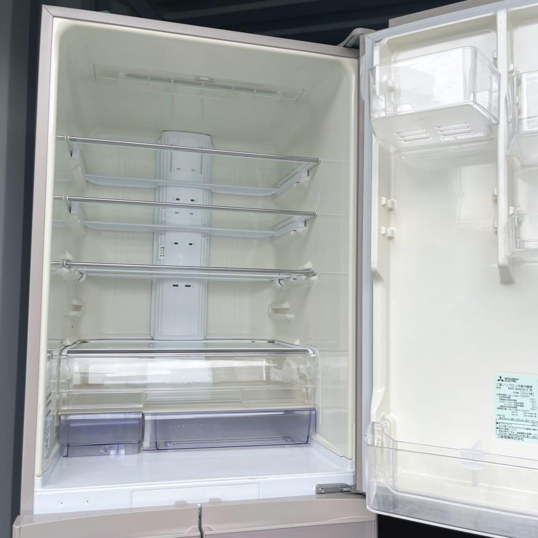 55取付無料！三菱ワイドチルドルーム搭載高性能ラベンダーピンク5ドア冷蔵庫！