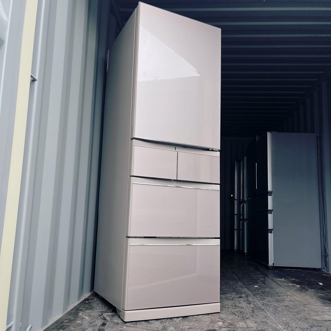 55取付無料！三菱ワイドチルドルーム搭載高性能ラベンダーピンク5ドア冷蔵庫！