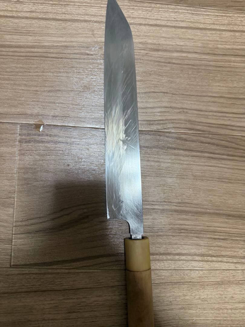 正本　本焼　包丁　9寸　切付