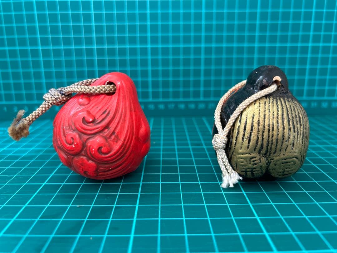 日本の伝統的な陶器置物セット売り　土鈴①