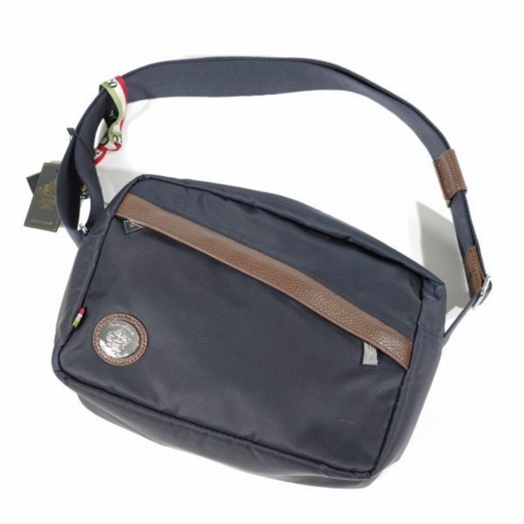 新品 稀少 オロビアンコ イタリア製 ショルダー 軽量 GLOPPINO 紺