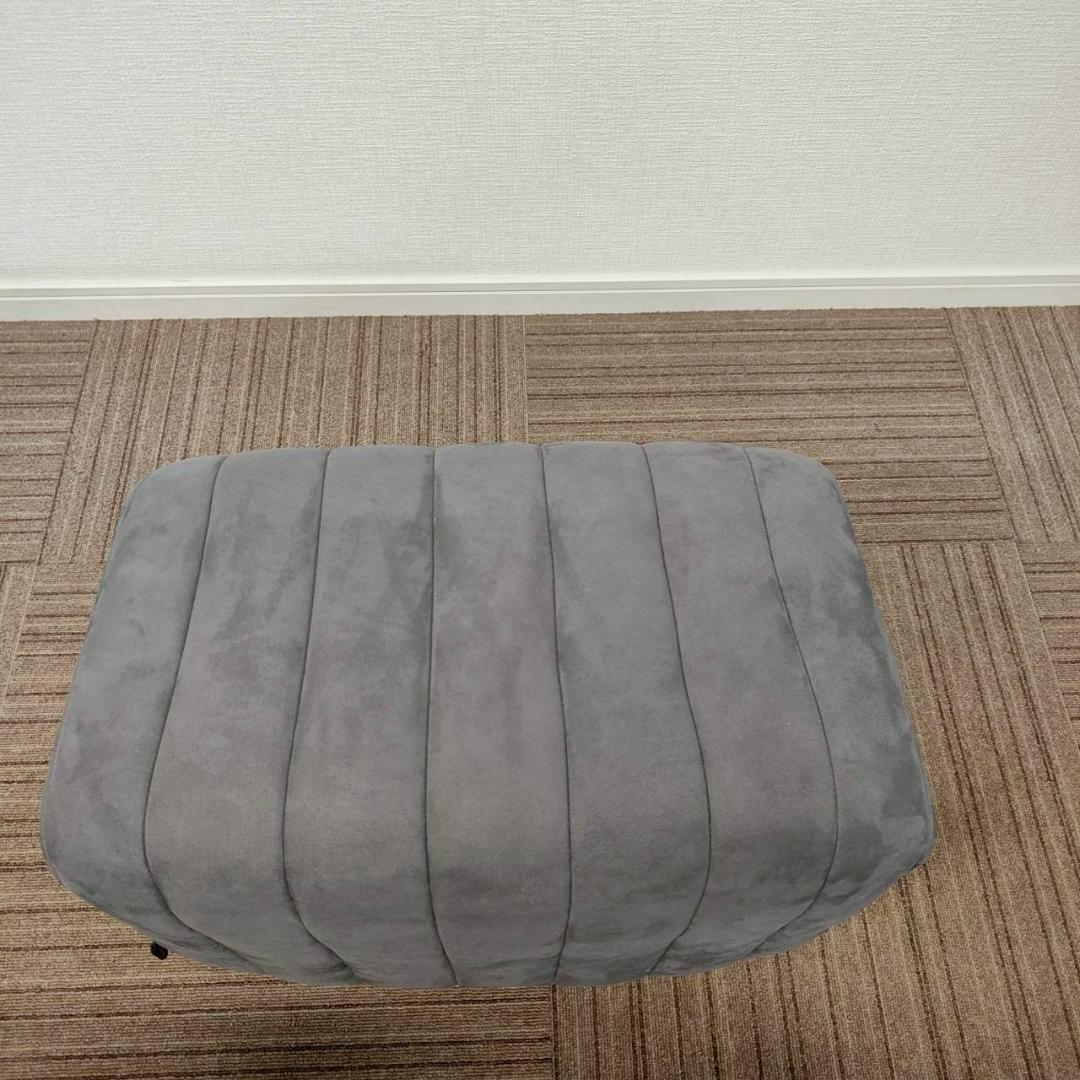 【送料無料】スタイル ソファ ダブルエル(オットマン) グレー