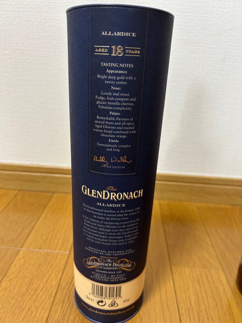 GlenDronach 18年*Billy walker version