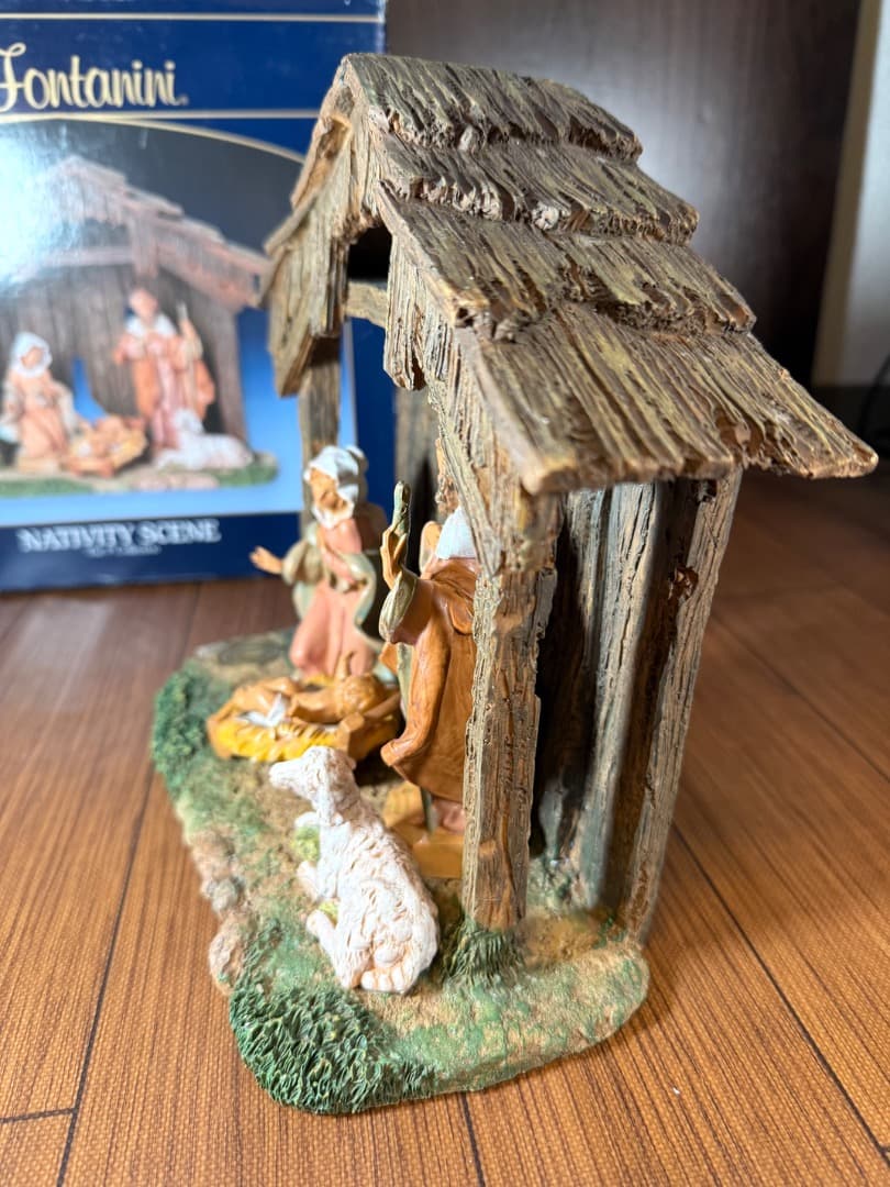 【新品】Fontanini キリスト降誕 （馬小屋と五体セット）クリスマス 伊製