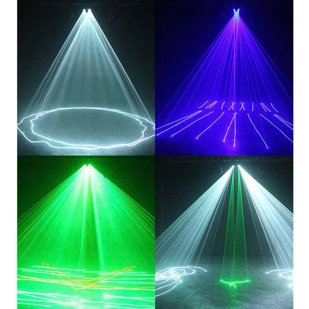 ステージライト ビーム2束+エフェクト 25パターン DMX512制御対応