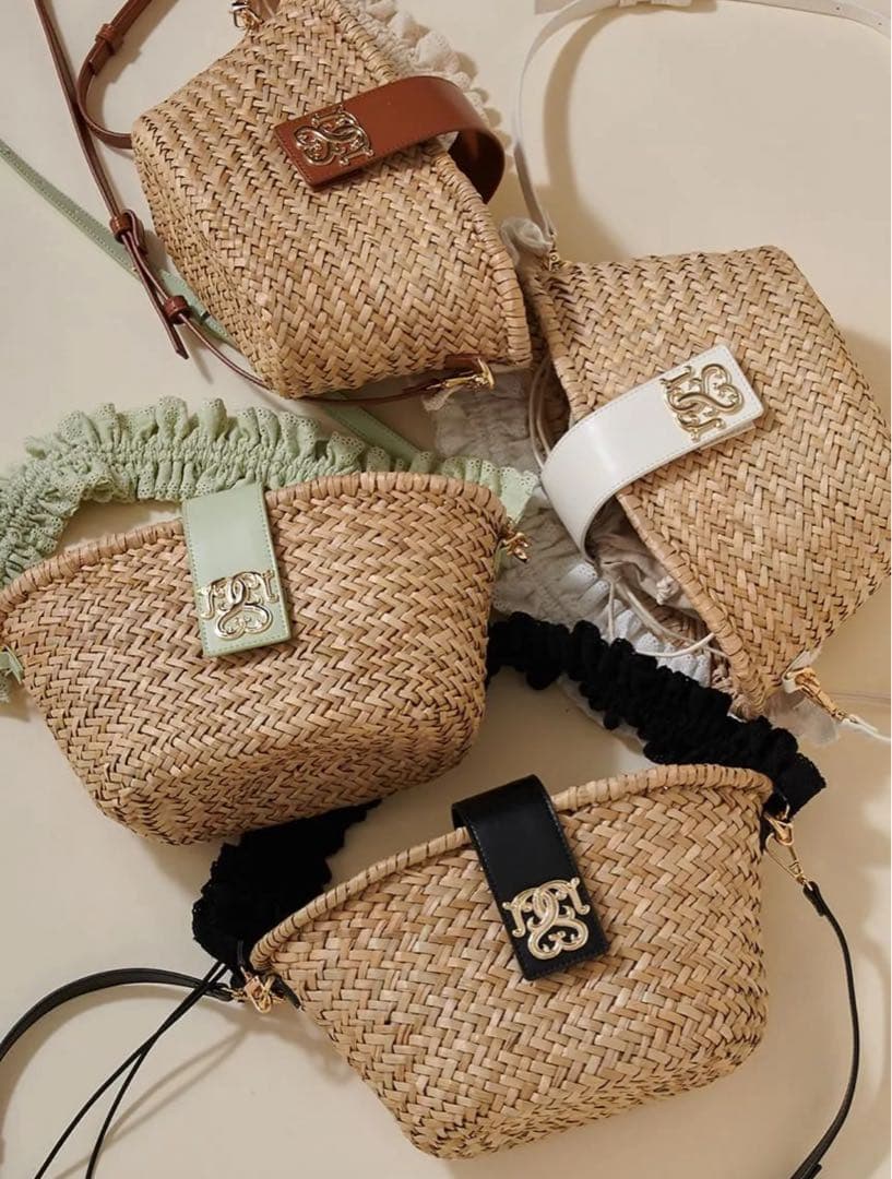 snidel コットンショルダーブレードバッグ ブラック　新品未使用