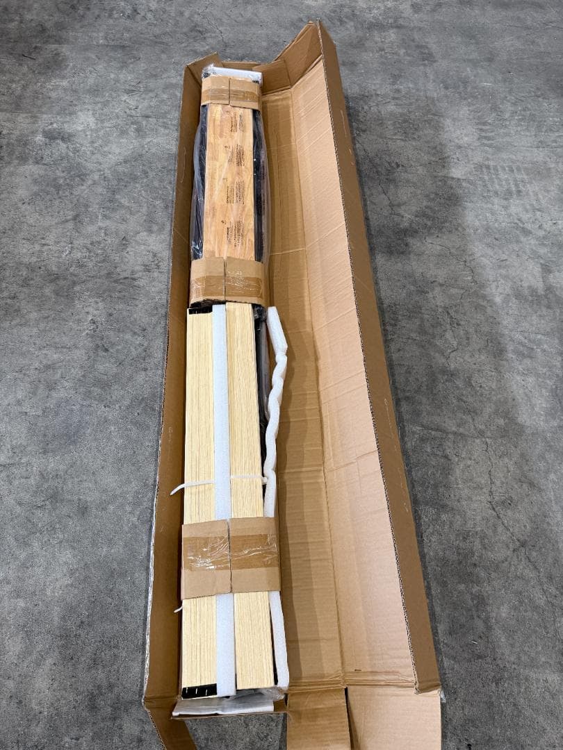 ZINUS ベッドフレーム シングル ソノマ ウッドナチュラル 木目 ブラウン