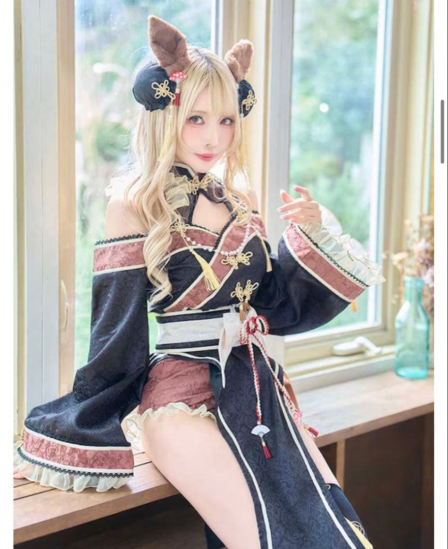 ブラックチャイナテールホースドレス【Malymoon/マリームーン】