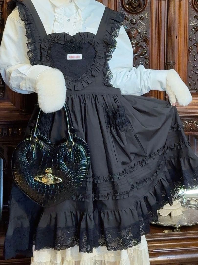 モモコハウス　momokohouse フリルエプロン