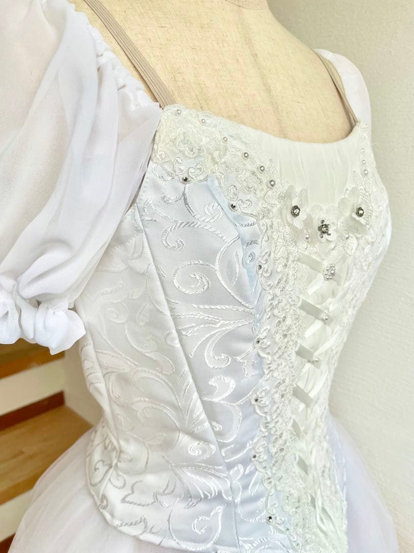 バレエ衣装　ロマンティックMサイズ　ホワイト