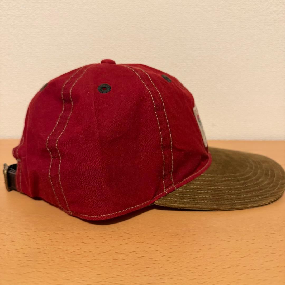 新品【RRL】コーデュロイビル オイルクロス ボール キャップ