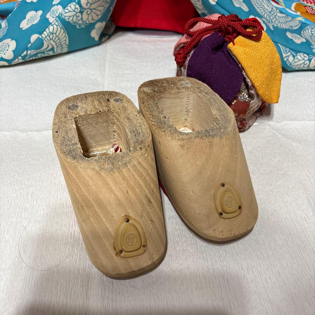 七五三　着物セット　7歳　水色　だらり帯　舞妓　双子　ハーフ成人式　十三詣り