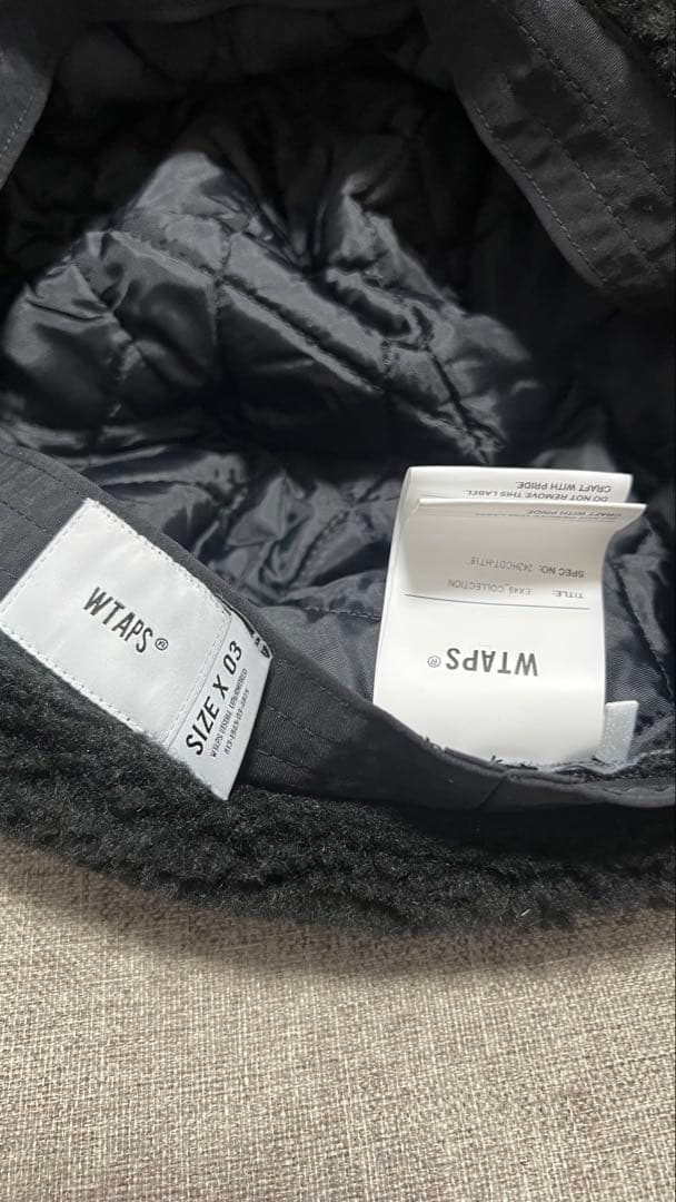 WTAPS ブラック フライトキャップ