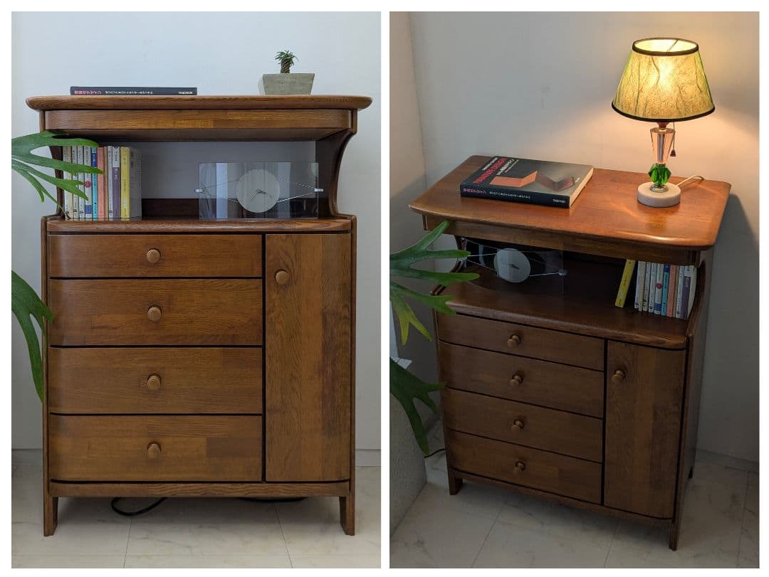 マルニ木工 ビンテージ キャビネット 90年代 地中海シリーズ ダークナチュラル