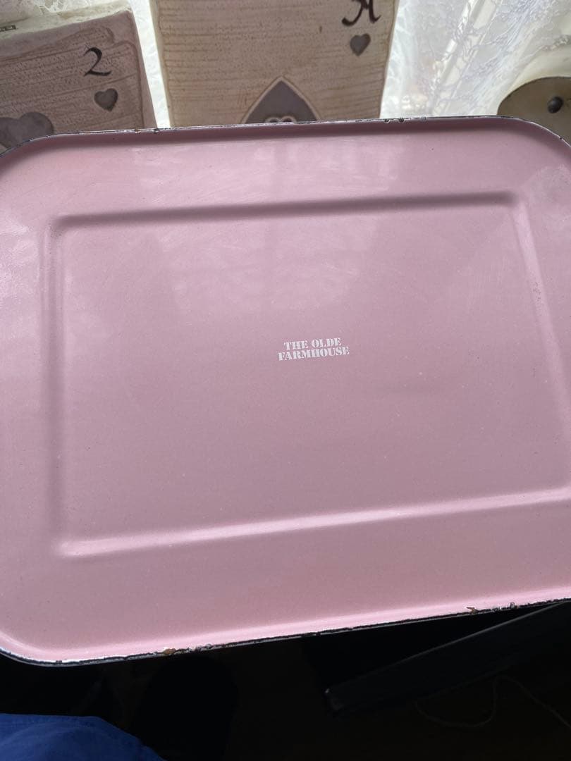 カントリー雑貨　ホーロー缶