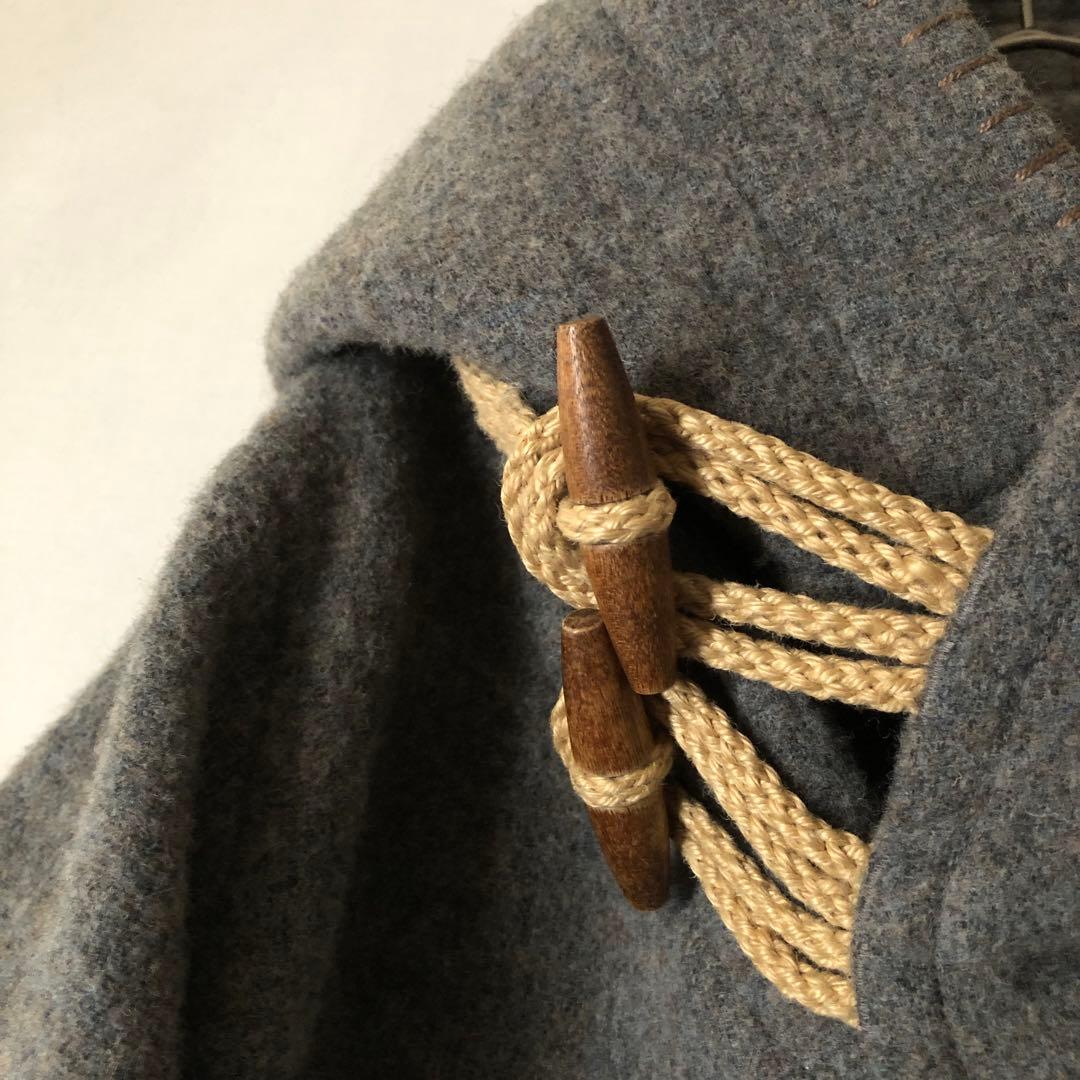 【冬物】TROVE トローヴ グレー ウール コート ダッフルコート 40