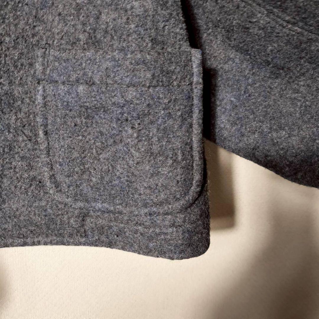 トリココムデギャルソン ショート丈Pコート ハーフビーバーコート ビッグカラー