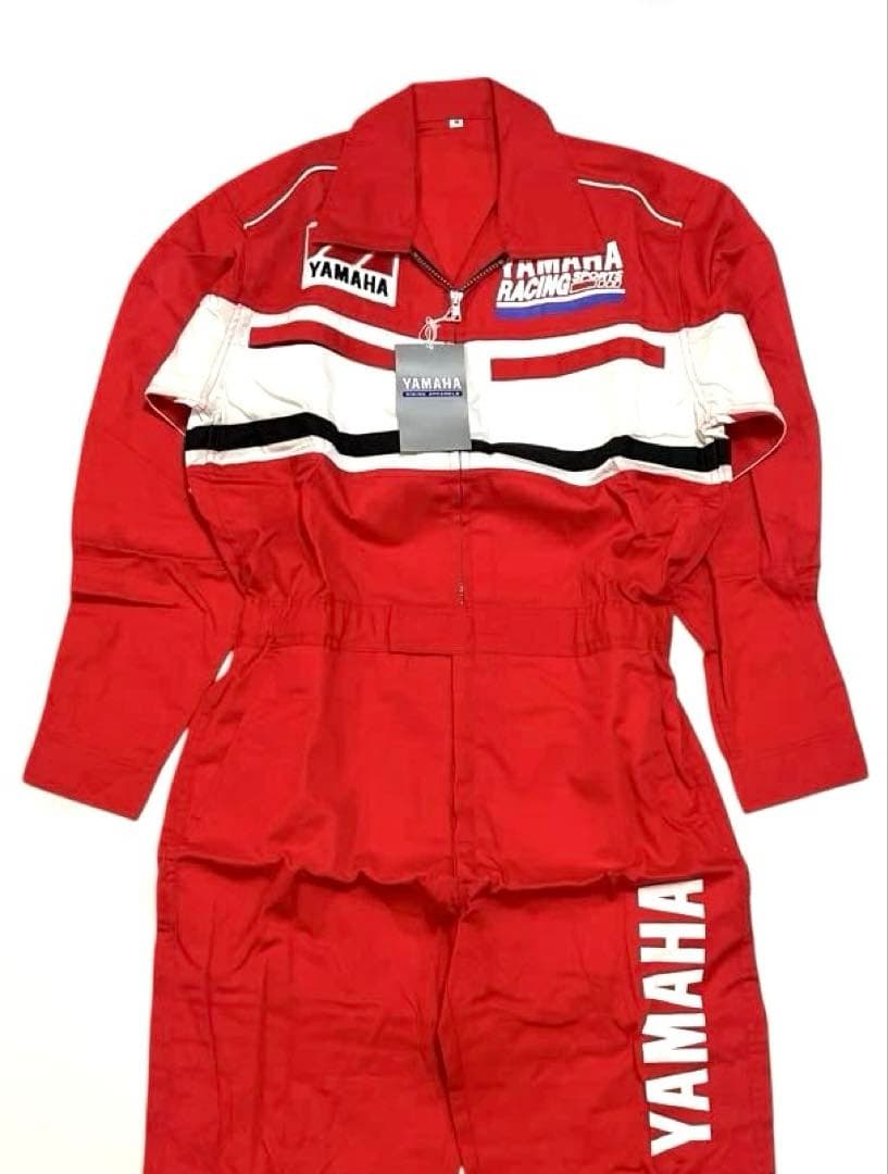 TEAM YAMAHA メカニックスーツ ヤマハ ツナギ 作業着 長袖