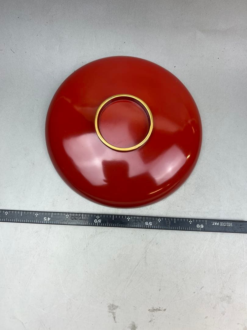 ［美品］金彩　九つ組盃　金蒔絵　正月　祝い　本漆塗り