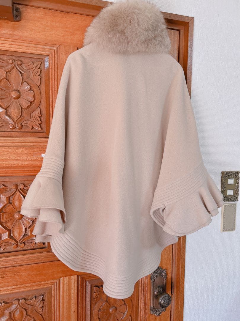 ダブルスタンダードクロージング　Sov ポンチョコート　フォックスファー