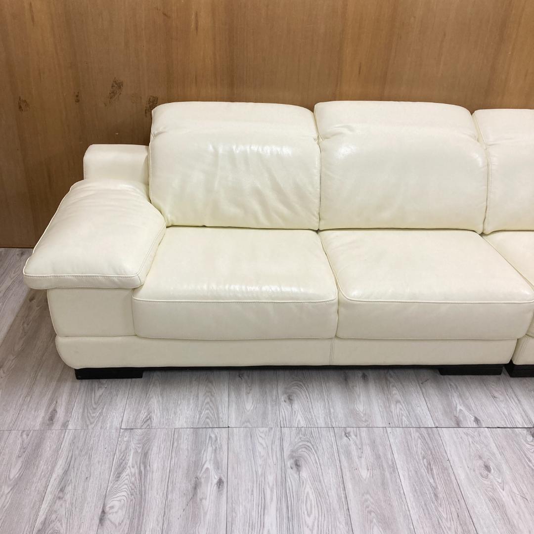 IDC大塚家具　L/Sコンフォート　大型　カウチソファ　本革　350ｃｍ