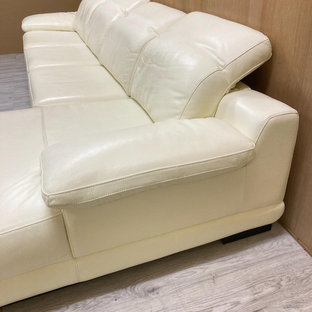 IDC大塚家具　L/Sコンフォート　大型　カウチソファ　本革　350ｃｍ