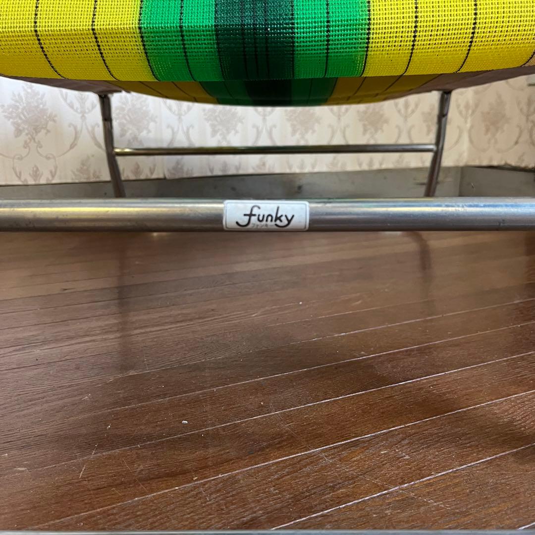 【アンティーク】昭和レトロ レトロポップ サマーベッド ボンボンベッド 古道具