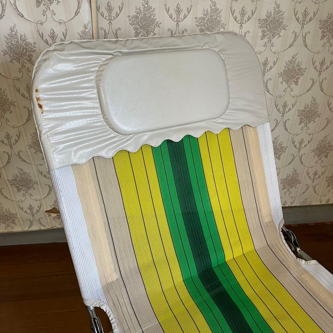 【アンティーク】昭和レトロ レトロポップ サマーベッド ボンボンベッド 古道具