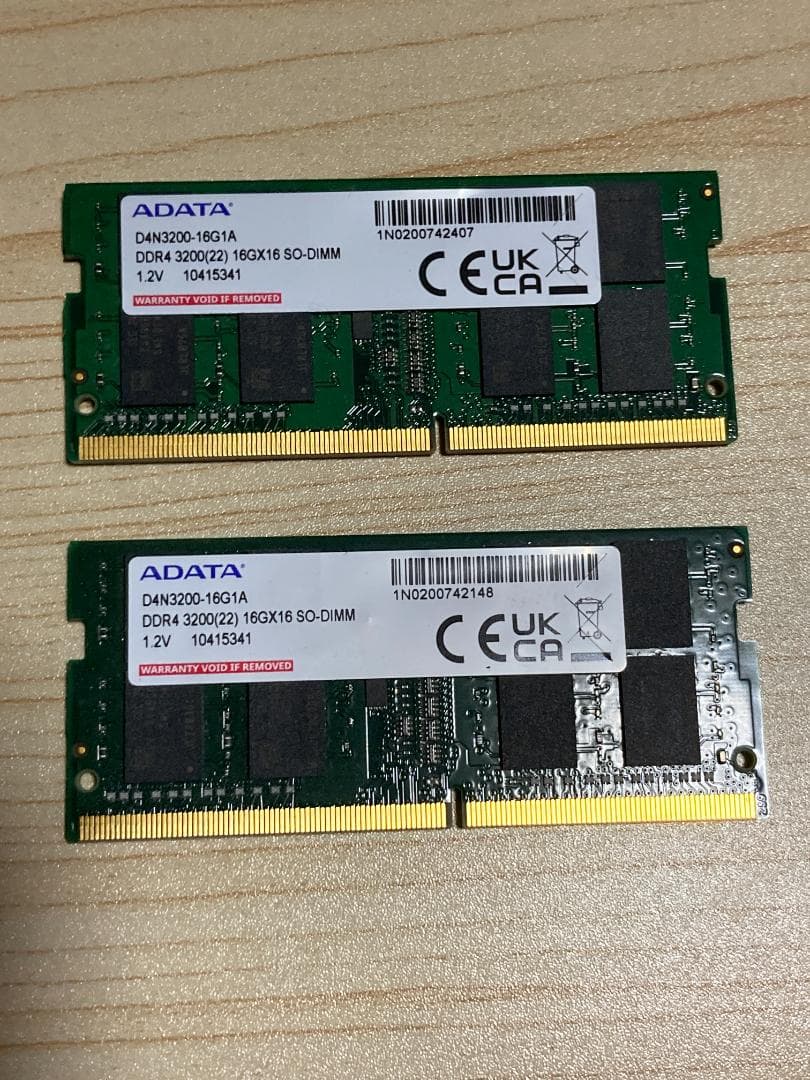 ADATA DDR4 3200 32GB 16GB×2枚セット SO-DIMM