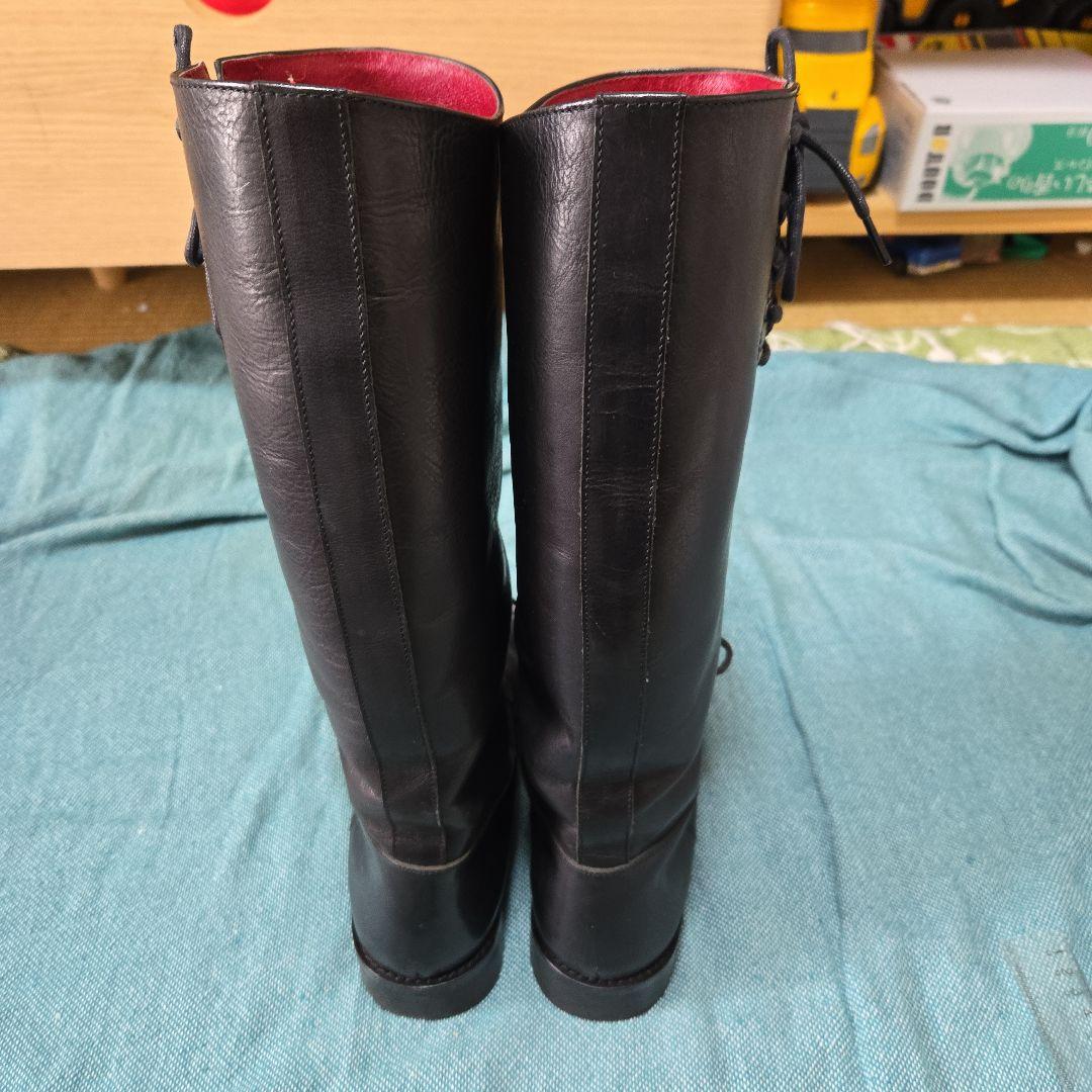 【ほぼ未使用】sunaokuwahara 膝下丈ブーツ Mサイズ 牛革